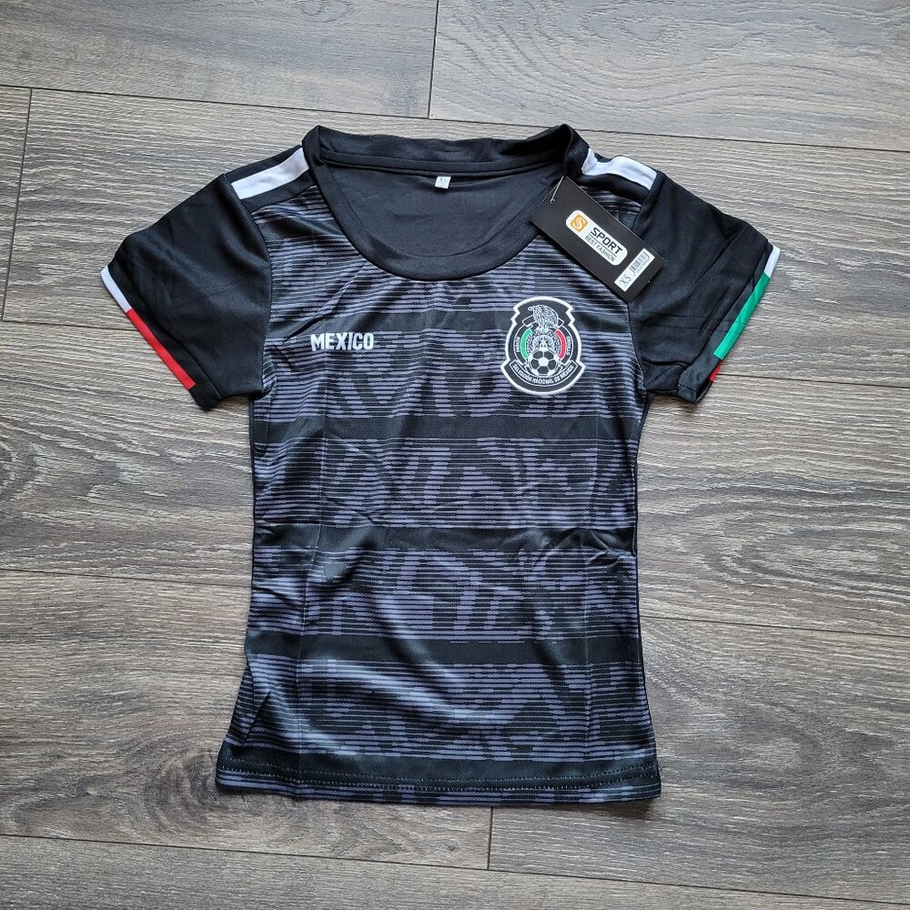 Mexico Women's Black Soccer Jersey